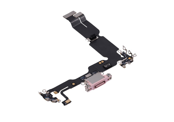 Charging Port for iPhone 15 Plus (Purple)-Pink Charging Port for iPhone 15 Plus (Purple)-Pink